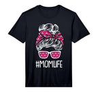 Mens Mom Life Mothers Day Soccer Ball T-Shirt - Novelty Apparel Men Women