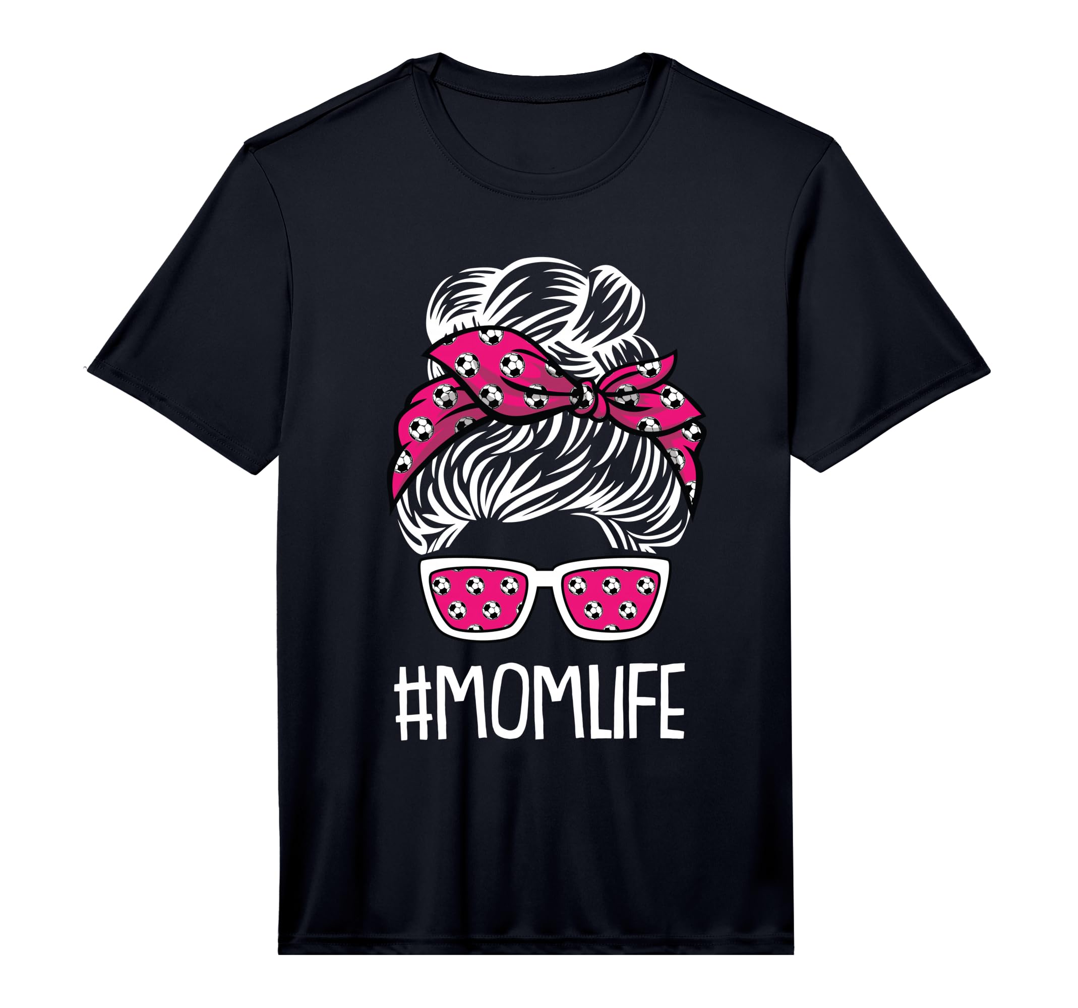 Mens Mom Life Mothers Day Soccer Ball T-Shirt - Novelty Apparel Men Women