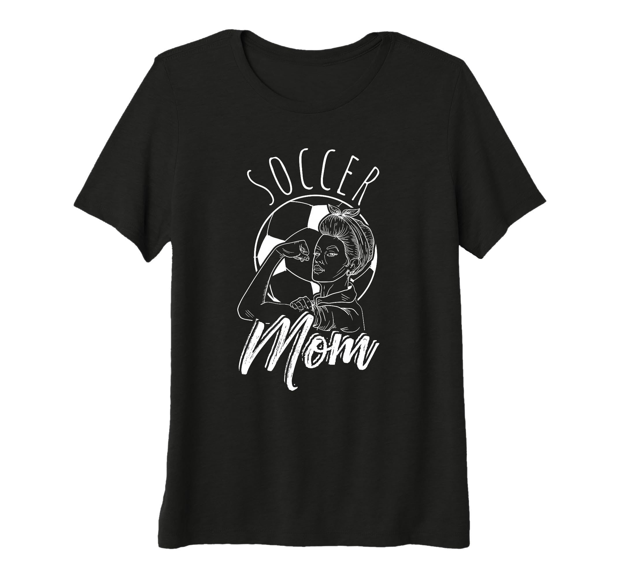 Womens Soccer Mom Sport Athlete Family T-Shirt - Unique Graphic Unisex