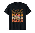 Football Mama Leopard Soccer Mom Back T-Shirt - Custom Art Print Men Women