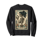 Soccer Mom Tarot Card Skeleton Sweatshirt - Graphic Print Men Women