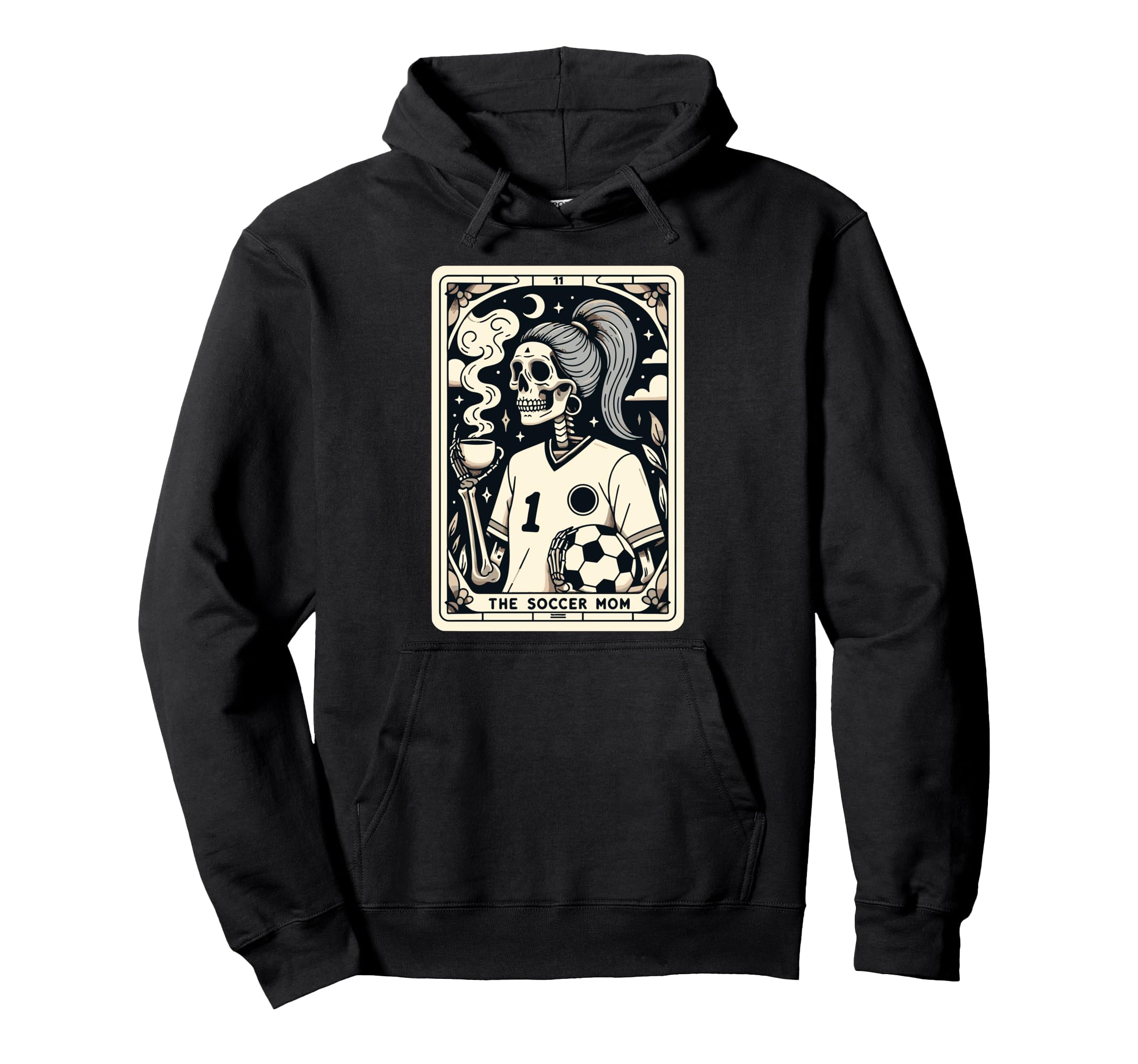 Soccer Mom Soccer Mum Tarot Card Hoodie - Unique Graphic Men Women