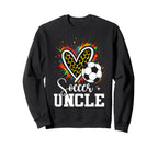 Soccer Uncle Leopard Heart Colorful Sweatshirt - Novelty Apparel Men Women