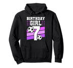 7 Years Old 7Th Birthday Gift Bday Soccer Hoodie - Unique Graphic Unisex