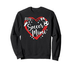 Soccer Mimi Grandma Heart Mimi Sweatshirt - Aesthetic Graphic for Adults