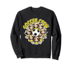 Soccer Ladies Crew Soccer Team Sweatshirt - Fun Novelty Design Men Women