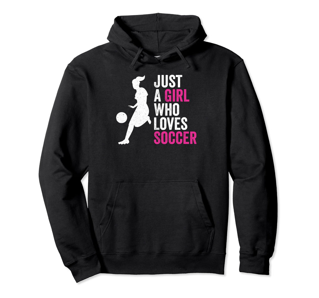 Just Who Loves Soccer Hoodie - Casual Everyday Wear for Adults