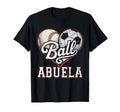 Ball Abuela Baseball Soccer Heart T-Shirt - Aesthetic Graphic for Adults