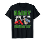 Daddy Birthday Soccer Group Family T-Shirt - Fun Novelty Design for Adults