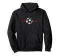 Soccer Ball Heartbeat Players Hoodie - Aesthetic Graphic for Adults