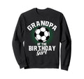 Grandpa Birthday Soccer Lover Sweatshirt - Minimalist Print Men Women