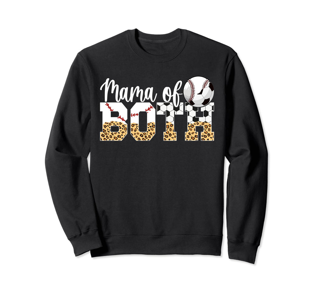 Mama Both Baseball Soccer Mom Sweatshirt - Casual Everyday Wear Unisex