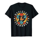 Teenager 13Th Birthday Soccer Player T-Shirt - Streetwear Style for Adults