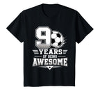 9Th Birthday Soccer 9 Years Being T-Shirt - Casual Everyday Wear Unisex