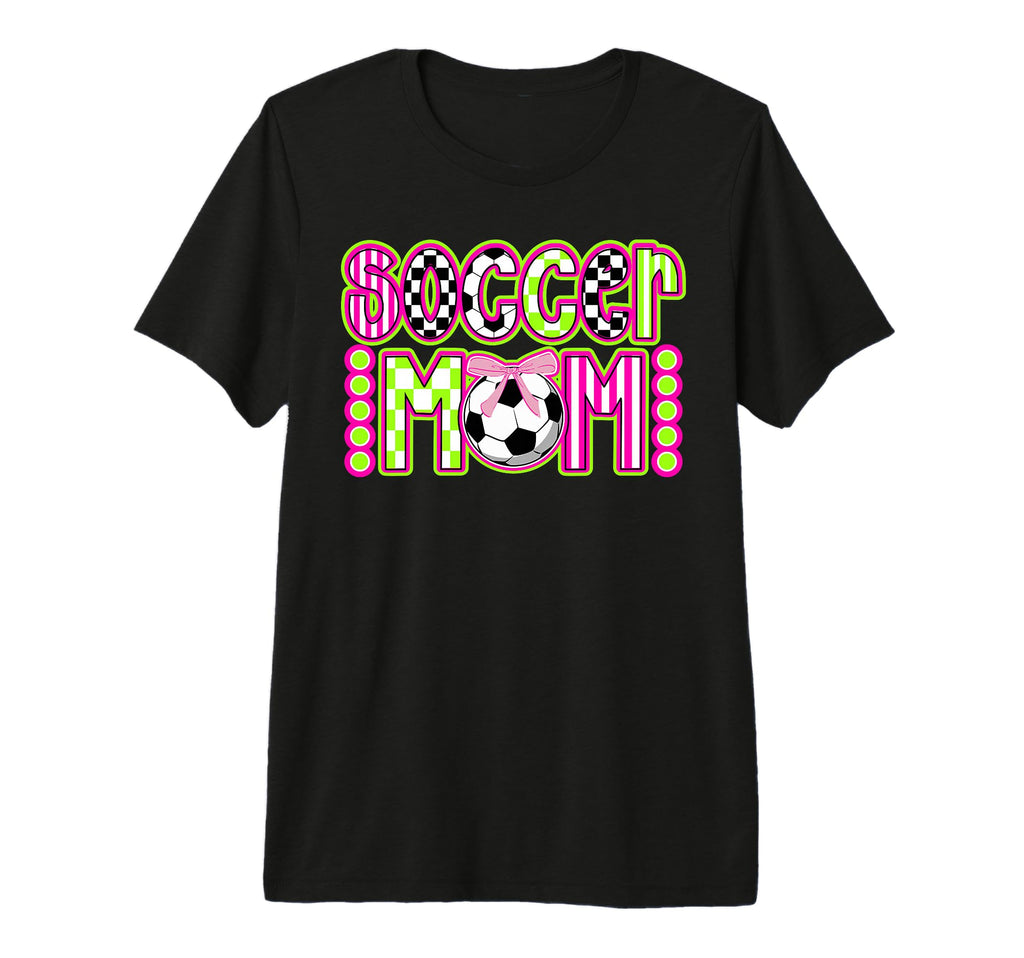 Soccer Mom Soccer Player Mama Coquette T-Shirt - Unique Graphic Unisex