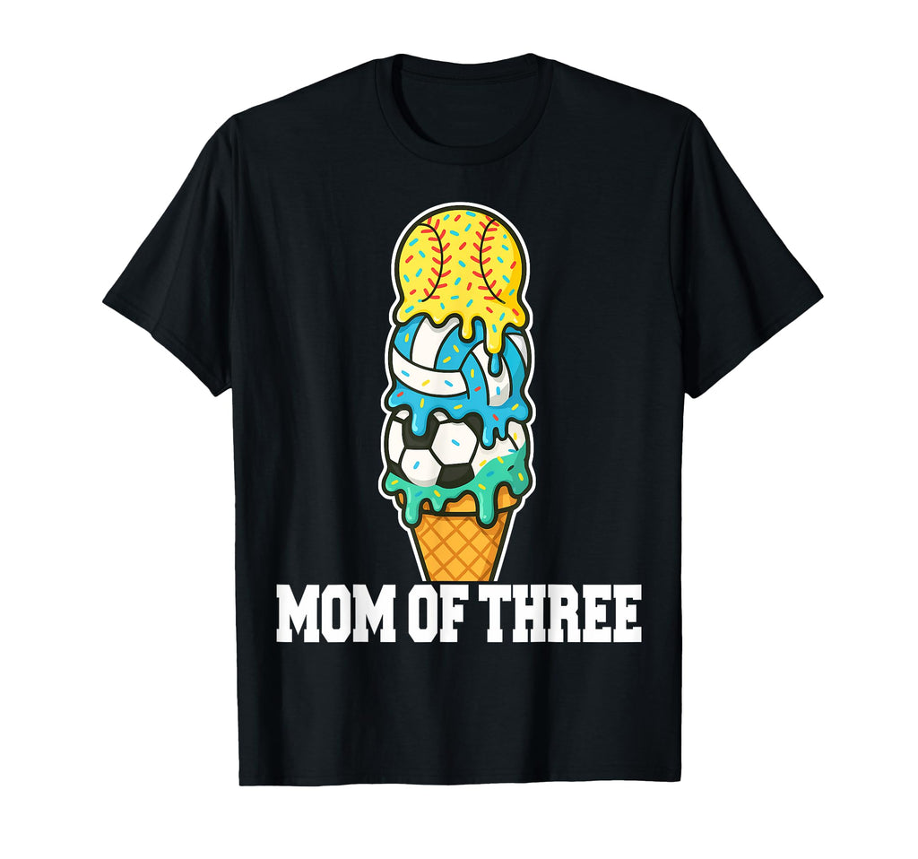 Softball Soccer Volleyball Mom Ice T-Shirt - Streetwear Style for Adults