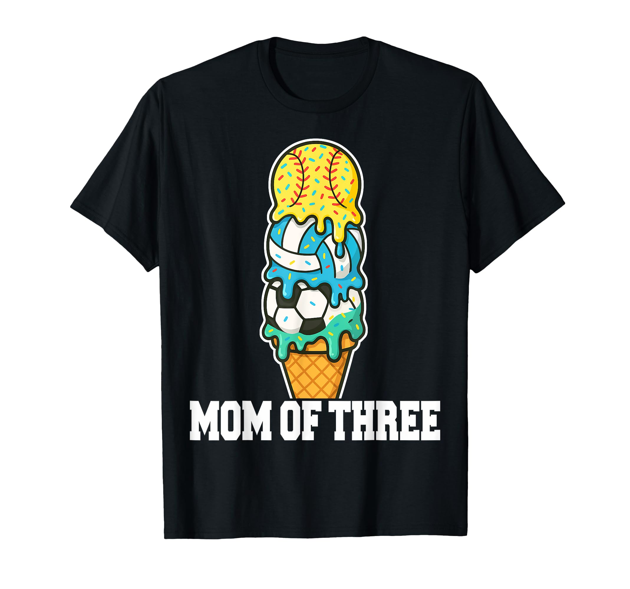 Softball Soccer Volleyball Mom Ice T-Shirt - Streetwear Style for Adults