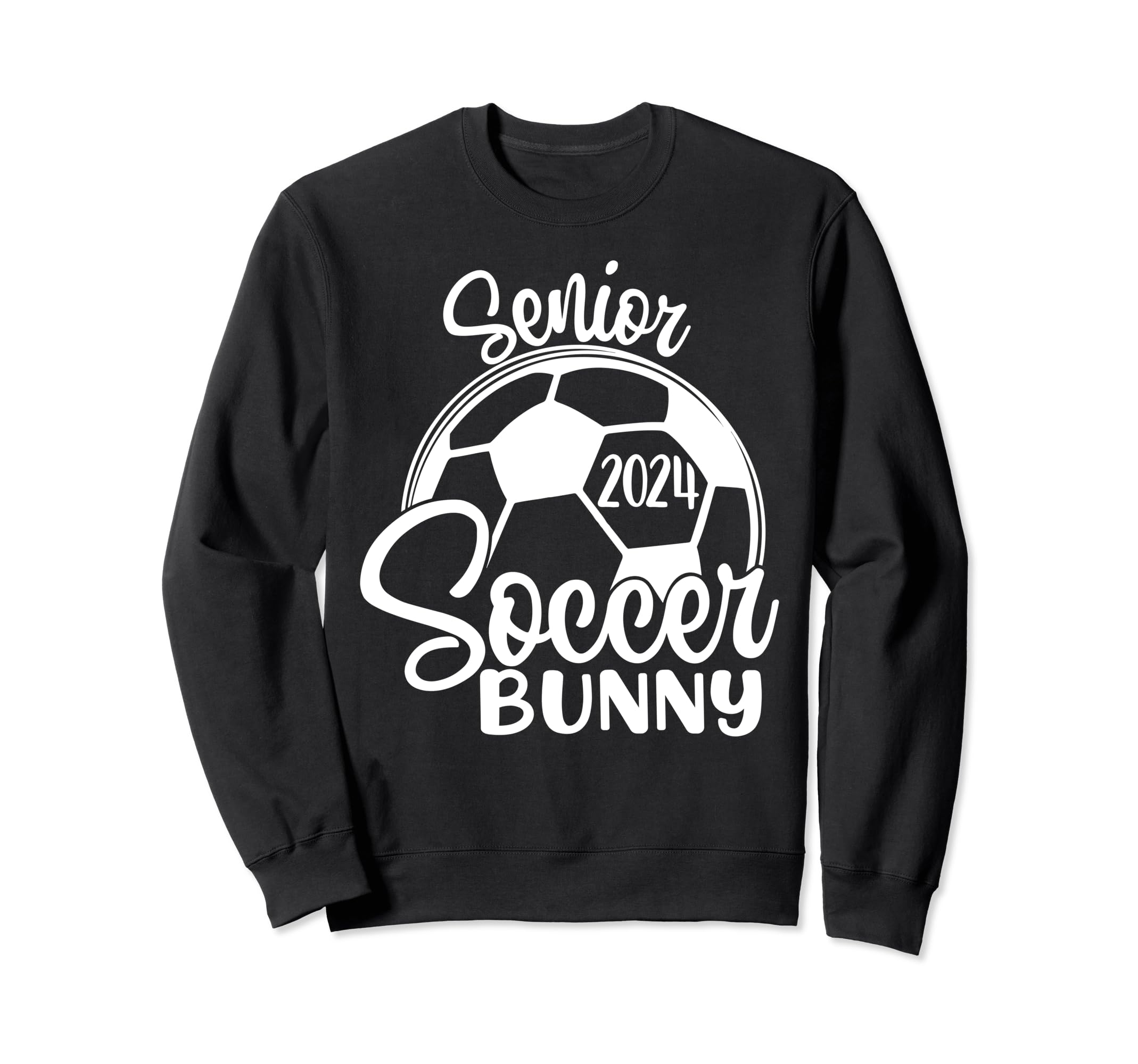 Senior Soccer Bunny 2024 Class Sweatshirt - Custom Art Print Men Women