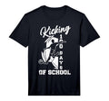 Mens 100 Days School Soccer Player T-Shirt - Minimalist Print for Adults