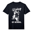 Mens 100 Days School Soccer Player T-Shirt - Minimalist Print for Adults