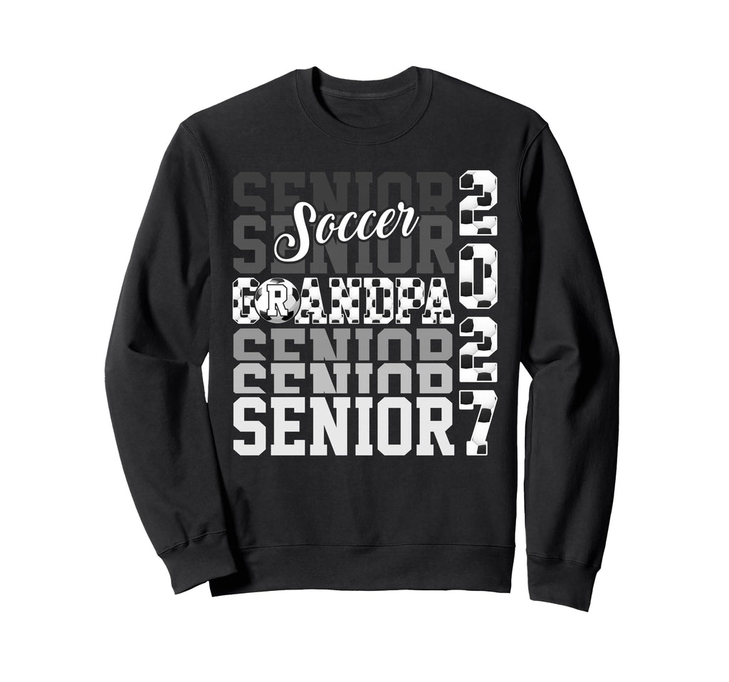 Senior 2027 Soccer Grandpa Sweatshirt - Casual Everyday Wear for Adults