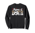 Mama Both Leopard Volleyball Soccer Sweatshirt - Graphic Print Men Women