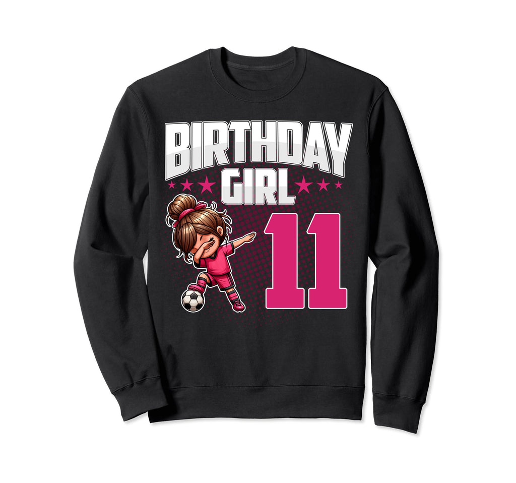 11Th Birthday Soccer Dabbing Sweatshirt - Casual Everyday Wear Men Women