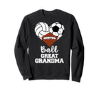 Ball Great Grandma Heart Volleyball Sweatshirt - Custom Art Print Unisex