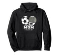 Mom Life Heart Funny Soccer Hockey Mom Hoodie - Minimalist Print Unisex