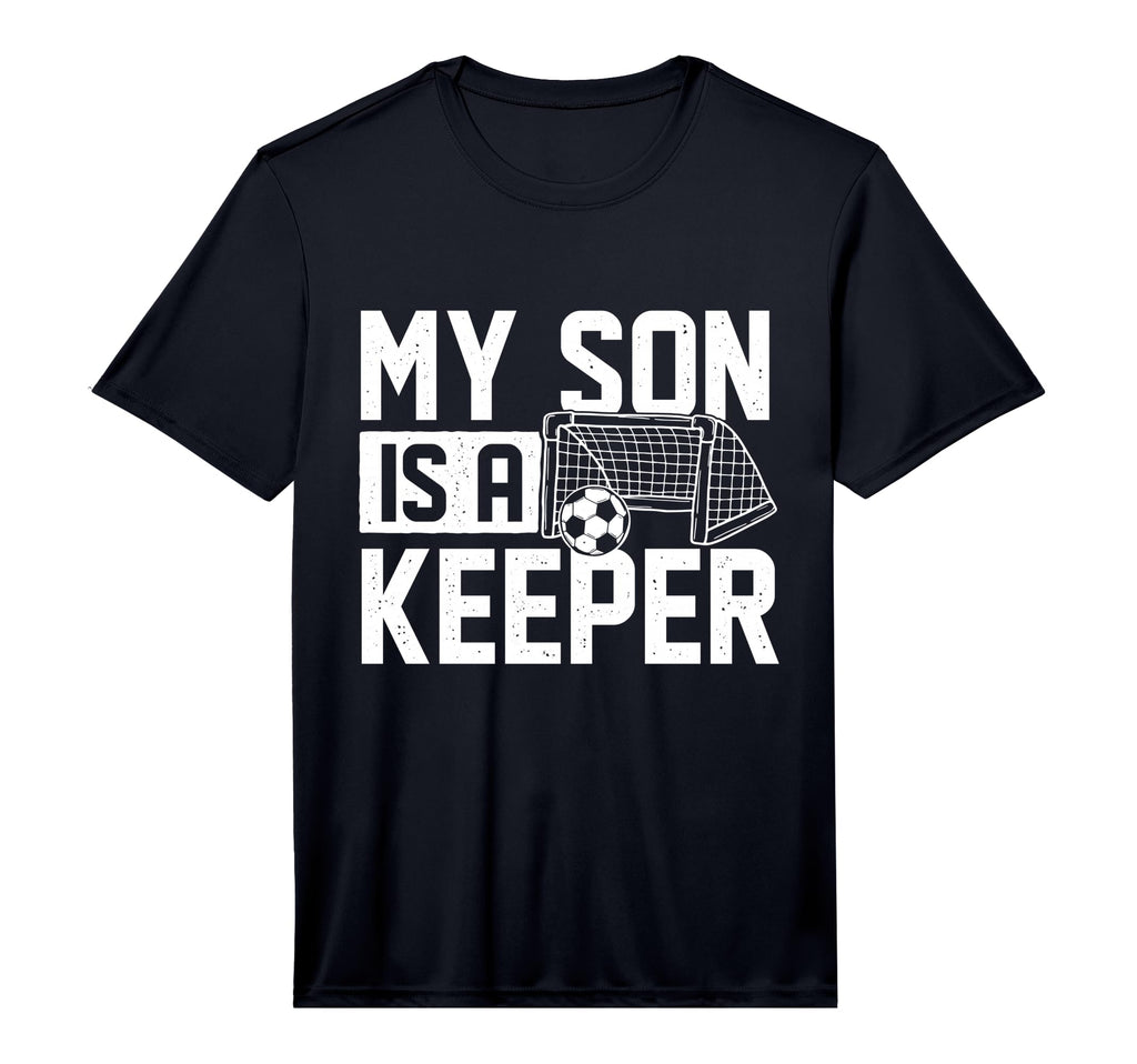 Mens My Son Is Keeper Soccer Lover T-Shirt - Unique Graphic for Adults
