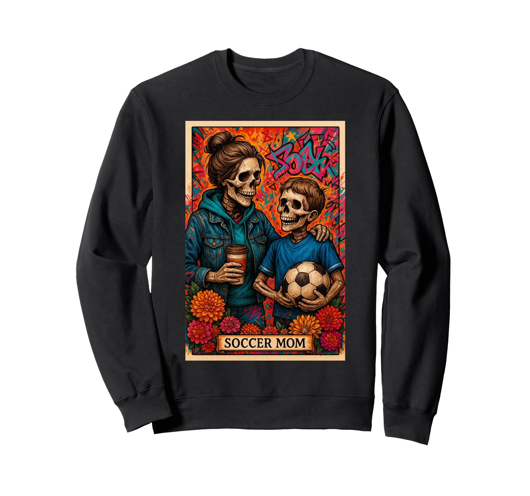 Soccer Mom Tarot Card Son Sweatshirt - Novelty Apparel Men Women