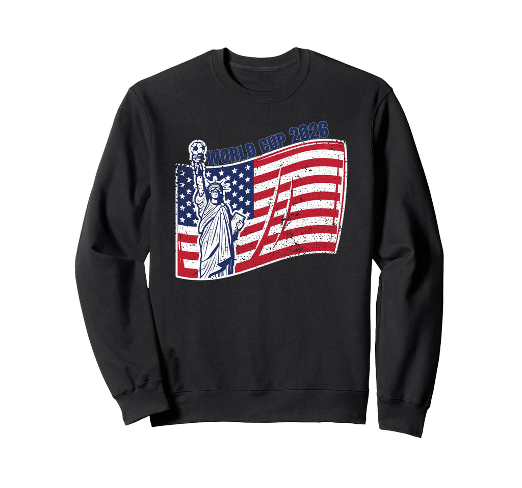 Usa World Football 26 American Team Sweatshirt - Unique Graphic for Adults