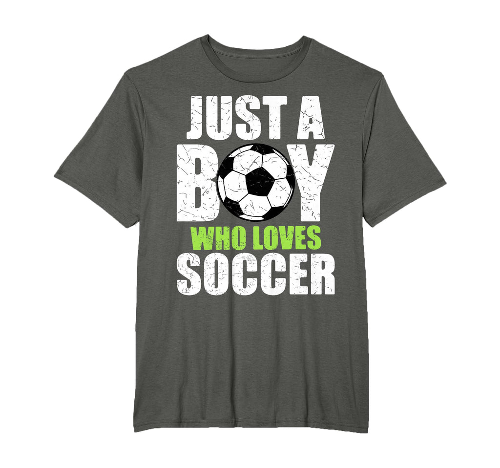 Just Who Loves Soccer Player Striker T-Shirt - Streetwear Style Men Women