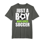 Just Who Loves Soccer Player Striker T-Shirt - Streetwear Style Men Women