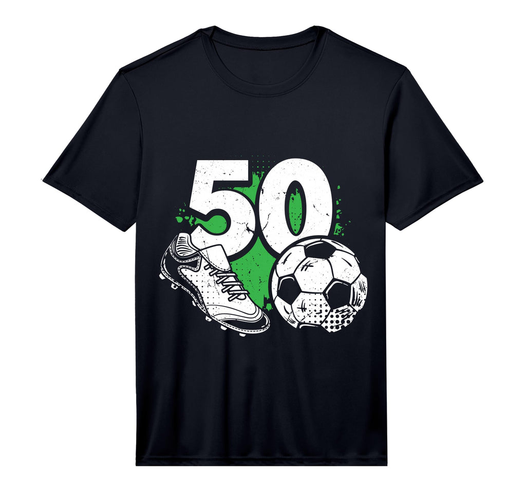 Mens 50Th Birthday Soccer Player T-Shirt - Custom Art Print Men Women
