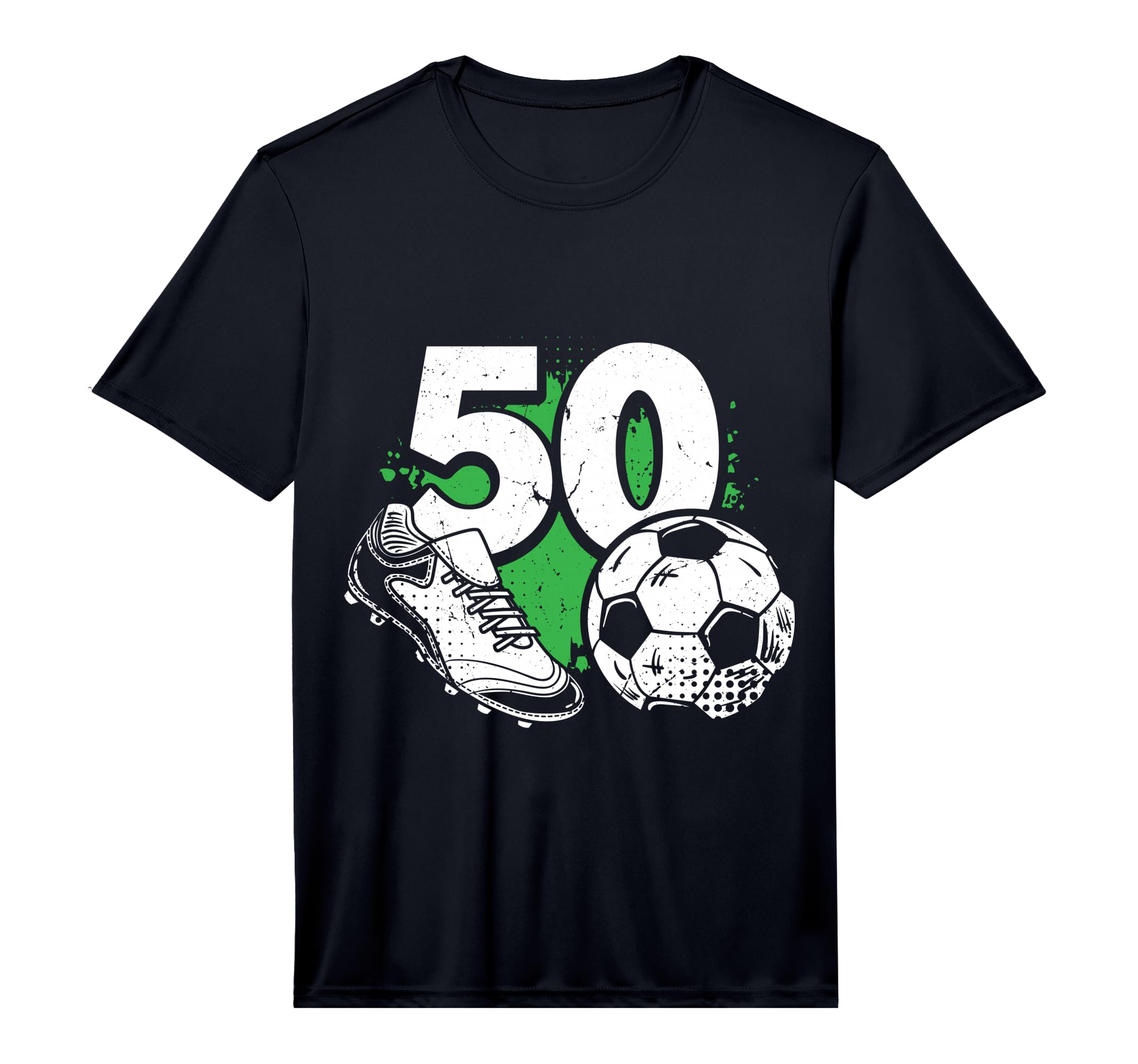Mens 50Th Birthday Soccer Player T-Shirt - Custom Art Print Men Women