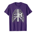 Skeleton X Ray Ribcage Soccer Ball T-Shirt - Fun Novelty Design Unisex
