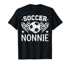 Soccer Nonnie Hearts Nonnie Soccer T-Shirt - Trendy Graphic for Adults