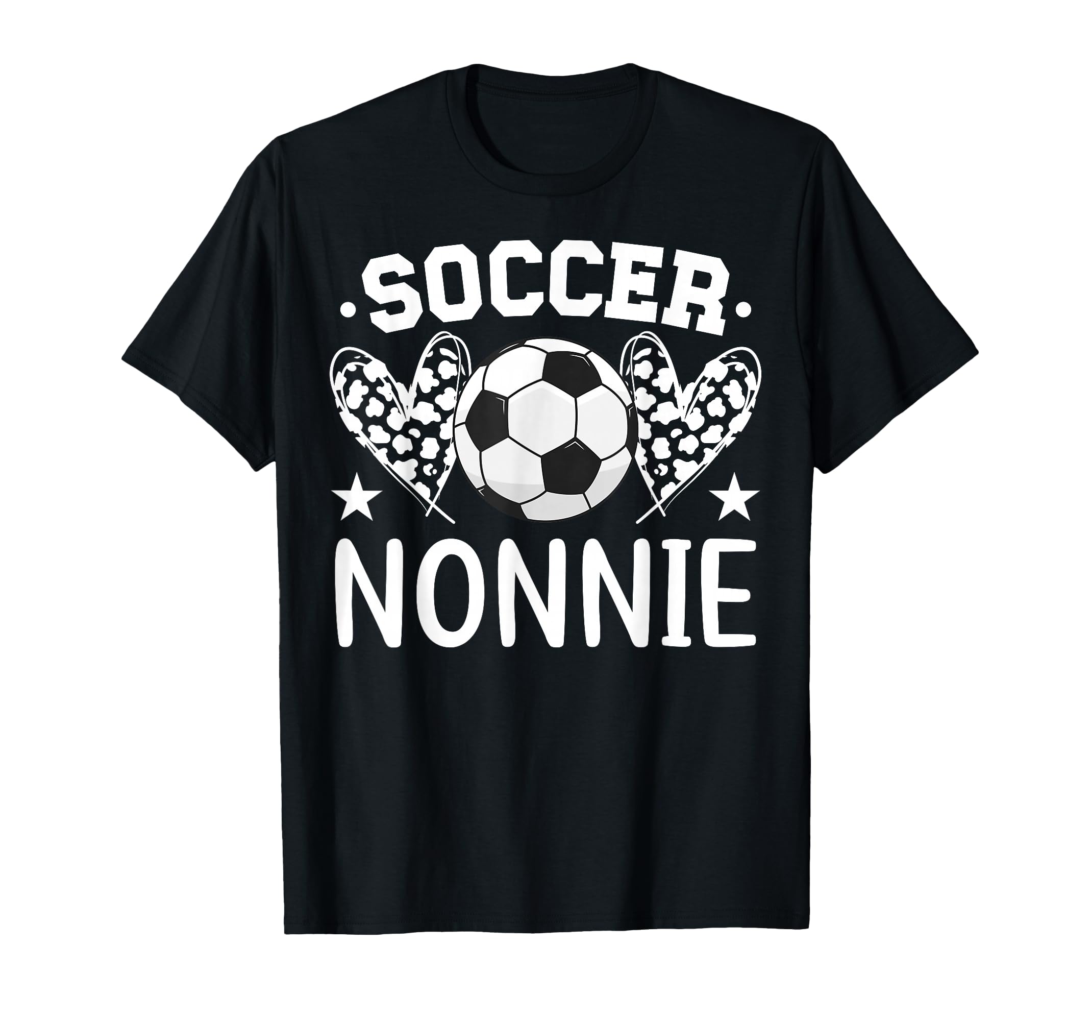 Soccer Nonnie Hearts Nonnie Soccer T-Shirt - Trendy Graphic for Adults