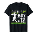 Birthday 12 Year Old Soccer Birthday T-Shirt - Novelty Apparel for Adults