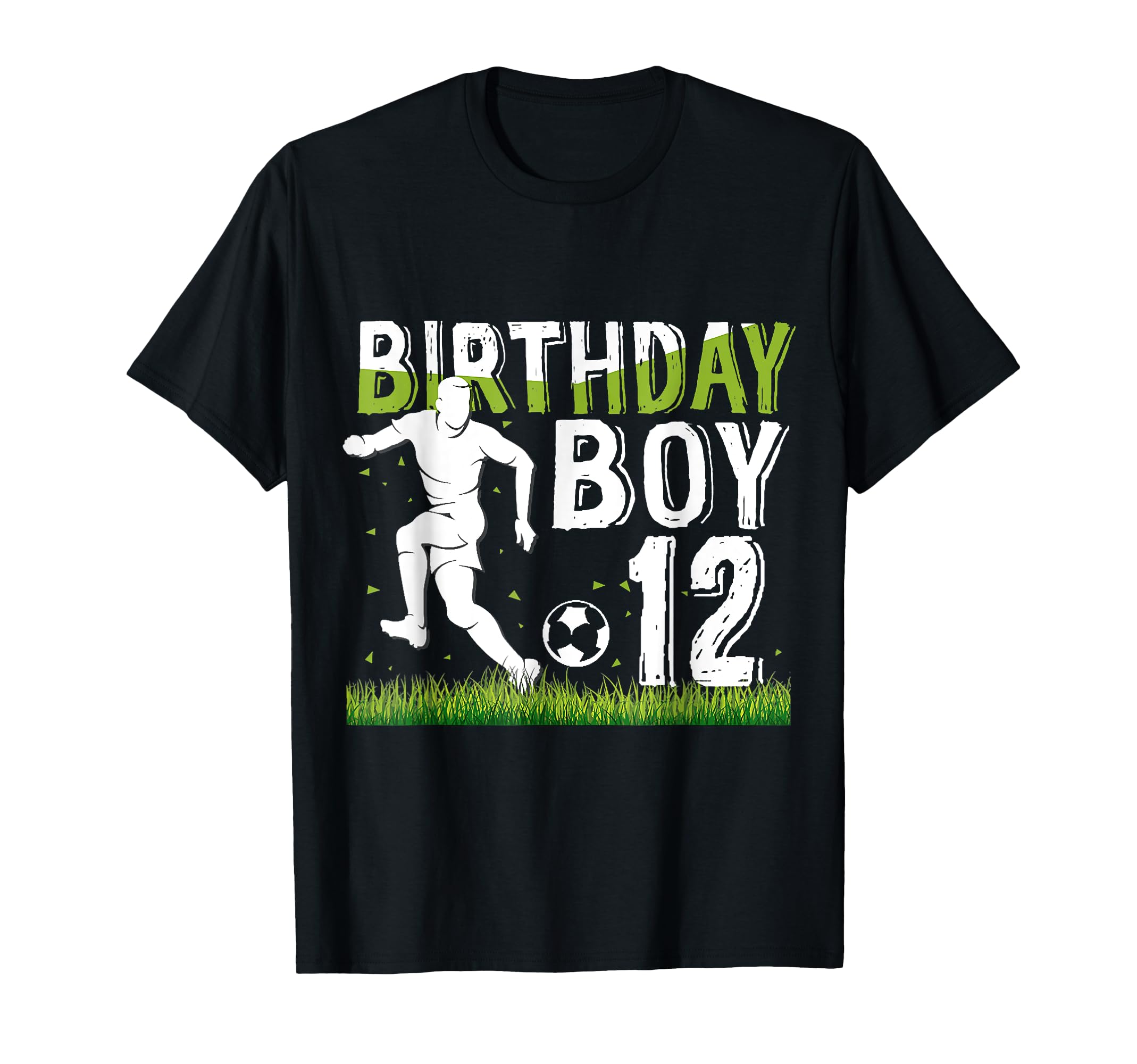 Birthday 12 Year Old Soccer Birthday T-Shirt - Novelty Apparel for Adults