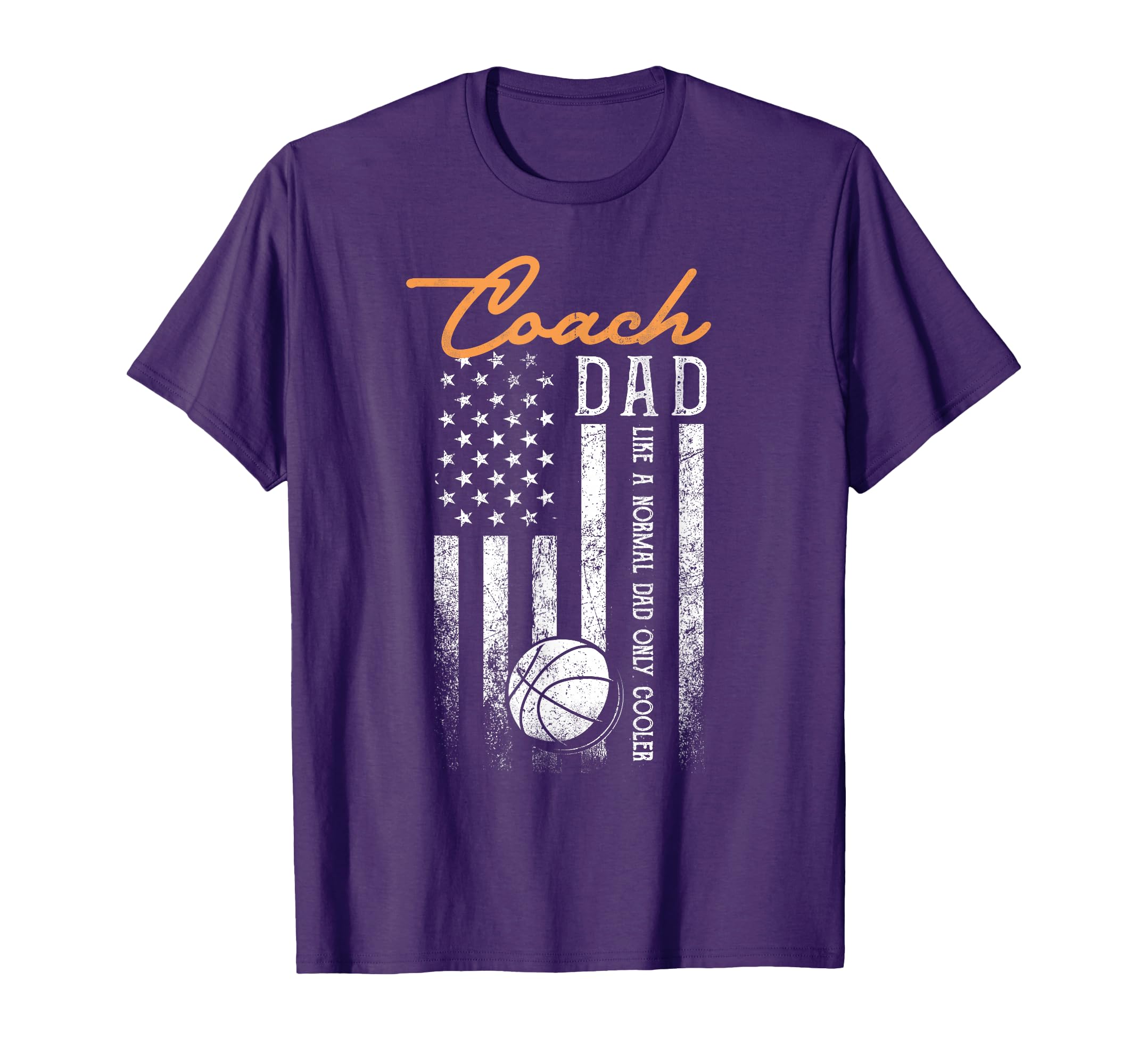 Basketball Coach Dad Like Normal Dad T-Shirt - Minimalist Print Unisex
