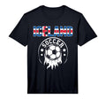 Proud Iceland Soccer Fans Jersey Icelandic T-Shirt - Graphic Print Unisex