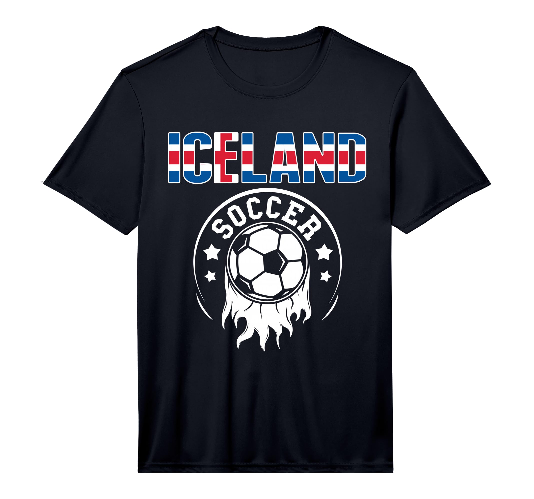 Proud Iceland Soccer Fans Jersey Icelandic T-Shirt - Graphic Print Unisex