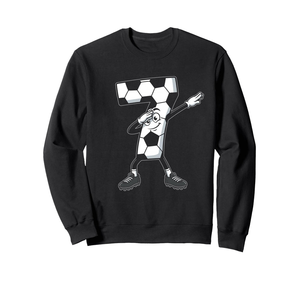 7Th Birthday 7 Year Old Soccer Sweatshirt - Casual Everyday Wear Unisex