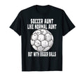 Soccer Soccer Aunt Like Normal Aunt T-Shirt - Streetwear Style for Adults