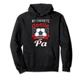 My Favorite Goalie Calls Me Pa Soccer Hoodie - Graphic Print for Adults