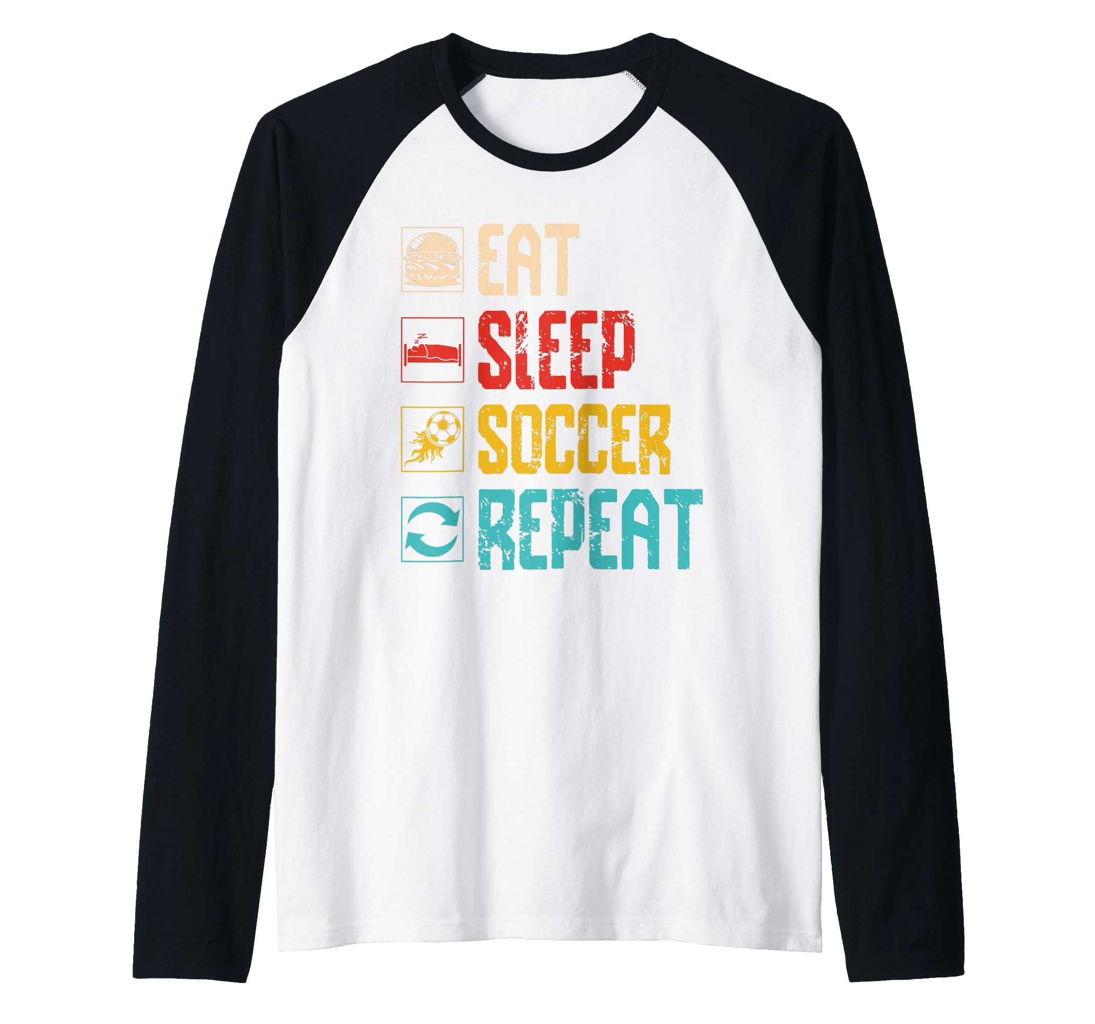 Eat Sleep Soccer Repeat Sports Sweatshirt - Custom Art Print Men Women