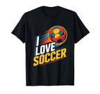 I Love Soccer Enthusiast Passion T-Shirt - Streetwear Style Men Women