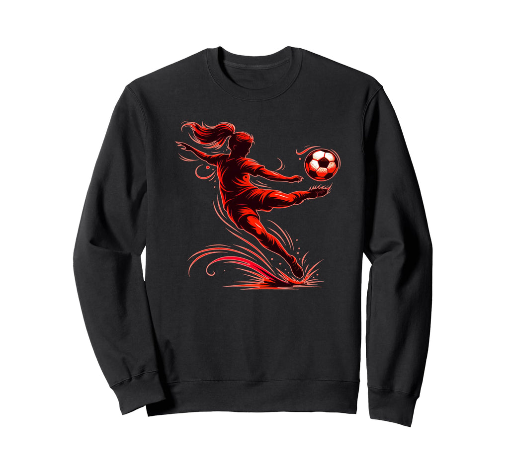 Powerful Soccer Mid Air Motion Strike Sweatshirt - Trendy Graphic Unisex